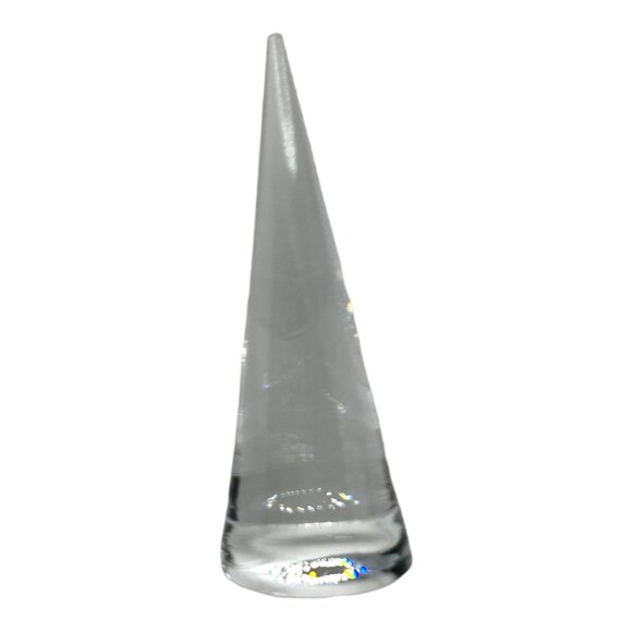 Set Of 2 Clear Acrylic Cone Ring Displays Jewelry Organizers - Picture 5 of 6